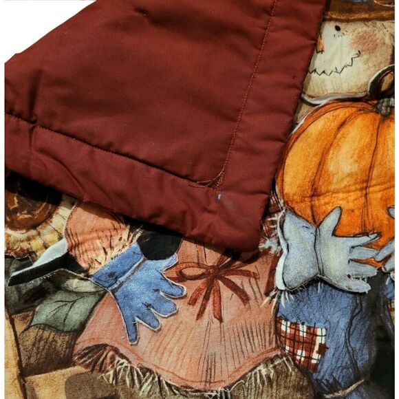 Happy Harvest Home Scarecrow Couple Pumpkins Wall Hanging Retired Susan Winget - Picture 4 of 4